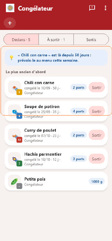 Le congélateur