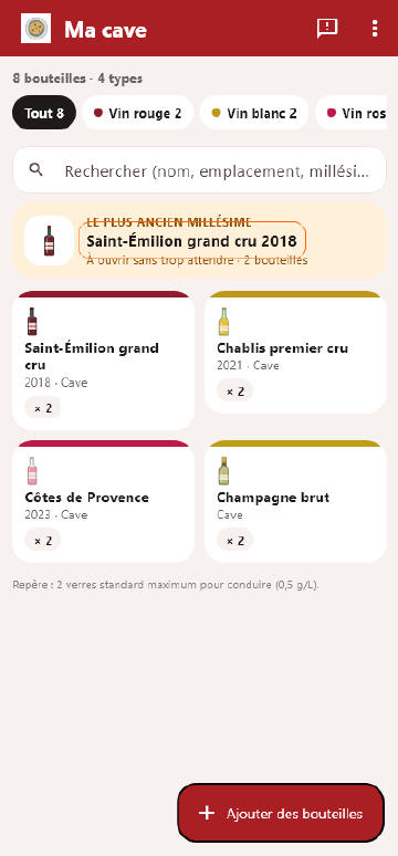Cave et bar